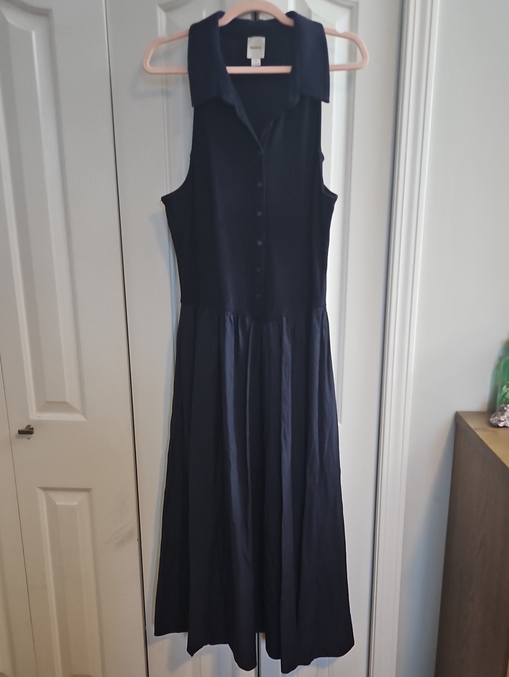 Maeve Anthropologie Sleeveless Collared Button-Front Dress 🌸 Size XL - Picture 2 of 6
